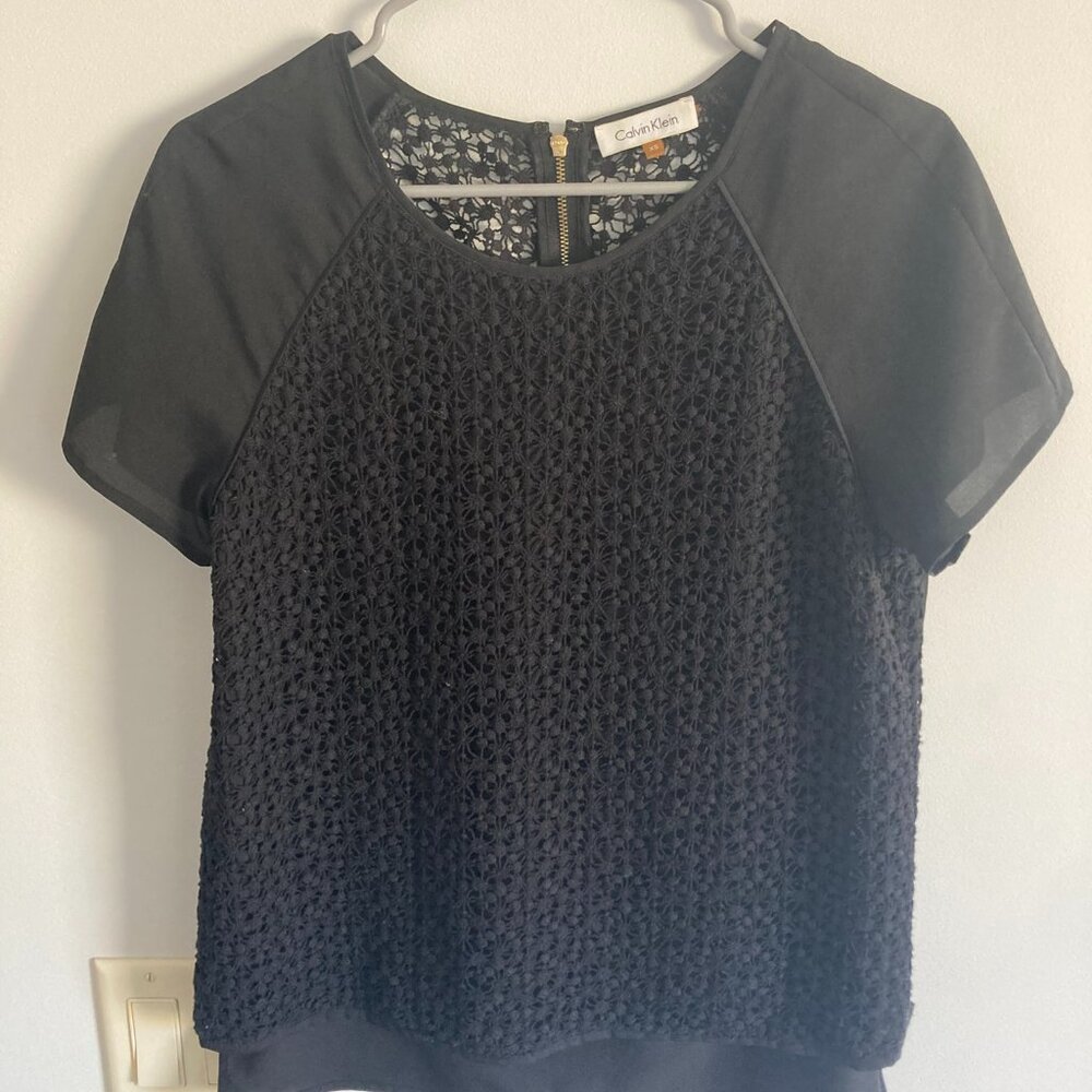 Calvin Klein Black Going Out Top